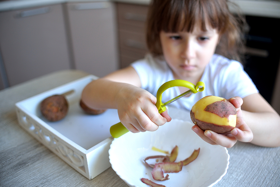 Adventures in Peeling - Vegetable Peelers For Kids + Montessori