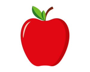 red apple