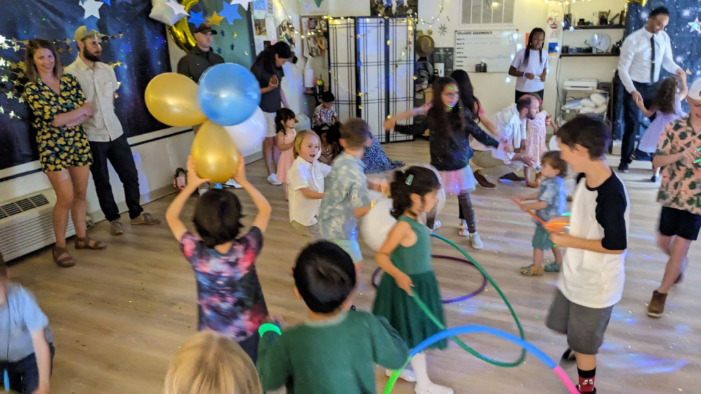 children dancing